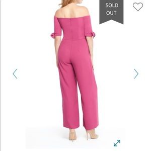 Gal meets glam off the shoulder jumpsuit